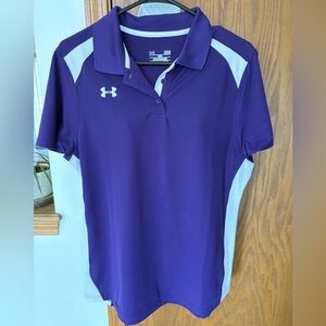 Women’s, Large, Under Armour Purple Polo Shirt